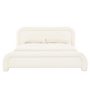 Almos Chubby Bed | Ivory Boucle