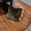 Amsterdam Velvet Cushion | Nori Green