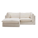 Apollo 2 Seater Chaise Sofa | Warm Ivory