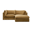 Apollo 2 Seater Chaise Sofa | Sand Velvet