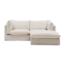 Apollo 2 Seater Chaise Sofa | Warm Ivory
