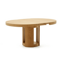 Artemis Round Extension Dining Table | Oak
