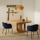 Artemis Round Extension Dining Table | Oak