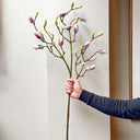 Artificial Magnolia Blossom Bud Branch | Pink