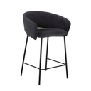Asher Bench Barstool | Onyx Velvet