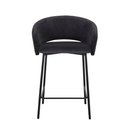 Asher Bench Barstool | Onyx Velvet