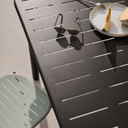 Brai Rectangular Patio Dining Table | Grey