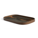 Bronze Organic Oblong Glass Tray | XS