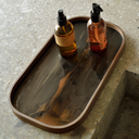 Bronze Organic Oblong Glass Tray | XS