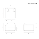 Bulky Modular Sofa | Left Arm