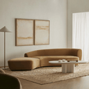 Harris Chaise Sofa | Sand Velvet