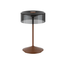 Crystal LED Rechargeable Table Lamp | Corten Rust