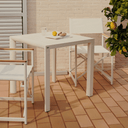 Culip Square Patio Dining Table | White