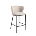 Carly Bench Barstool | Ivory