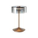 Crystal LED Rechargeable Table Lamp | Bronze