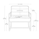 Cubic Armchair | Honeycomb Velvet