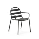 Flinders Stackable Patio Chair | Charcoal