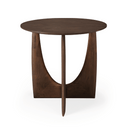 Geometric Side Table | Teak Brown