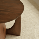 Geometric Side Table | Teak Brown