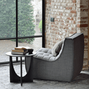 Geometric Side Table | Black Oak