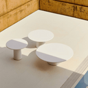 Hana Low Patio Coffee Table | White