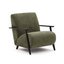 Hugh Armchair | Moss Green / Black