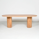 Jasper Oval Dining Table | Natural Teak