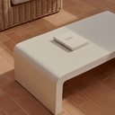 Kona Patio Coffee Table | White