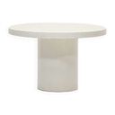 Kona Round Patio Dining Table | White