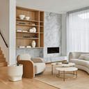 Livia Armchair | Dijon / Biscotti