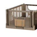 Linear Collapsible Crate | Taupe