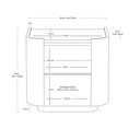 Lola Bedside | Dove Grey