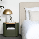 Lola Bedside | Olive Green