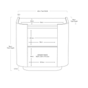 Lola Bedside | Olive Green