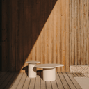 Maggie Patio Coffee Table | White