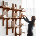 PI Wall Shelf | Mahogany