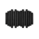 Picket Rail Coat Hooks | Black