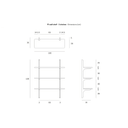 PI Wall Shelf | Mahogany Dark Brown