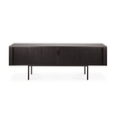 Roller Max Entertainment Cabinet | Mahogany Dark Brown