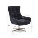 Rose Armchair | Midnight