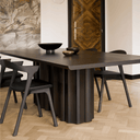 Sequence Dining Table | Mahogany Dark Brown