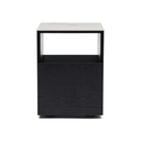 Skinny Bedside Table | Black Oak