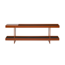 Tray Storage Low Bookshelf | Mungo Rust