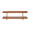 Tray Storage Low Bookshelf | Mungo Rust