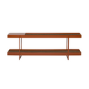 Tray Storage Low Bookshelf | Mungo Rust