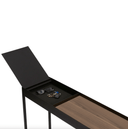 Tray Storage Console Table | Black