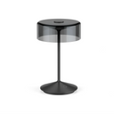 Crystal LED Rechargeable Table Lamp | Black