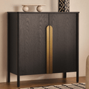 Hinoki Bar Cabinet | Black Oak
