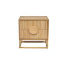 Benjamin Ripple Bedside Table | Natural Ash
