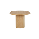 Benjamin Ripple Oval Dining Table | Natural Ash